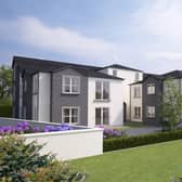 CGI design images of the homes for independent older people in which will be situated on Fir Park, Broughshane