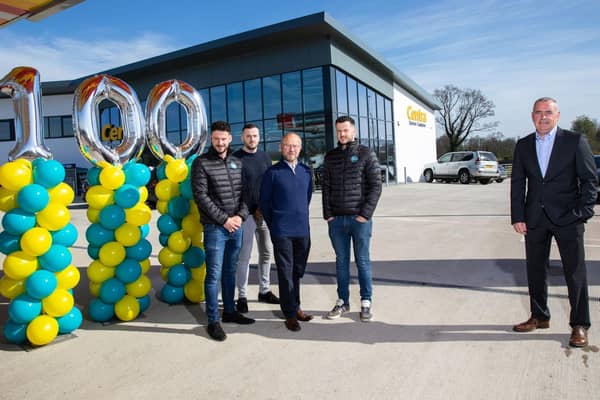 Store owners, the Conway family – Daniel Conway, Peter Conway, Martin Conway,
Declan Conway and with Musgrave Managing Director Trevor Magill.