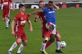 Championship side Annagh United produced a determined display against Linfield at Windsor Park. Pic by Pacemaker.