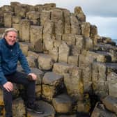 Line of Duty actor Adrian Dunbar at the Giant's Causeway