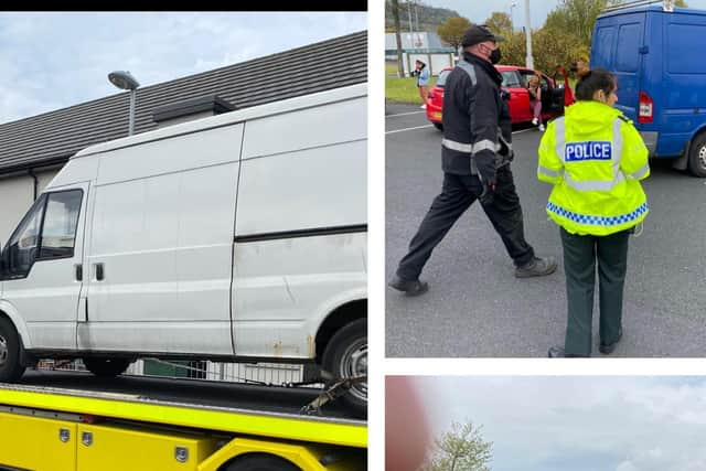 Newtownabbey PSNI officers took part in the operation on April 26.