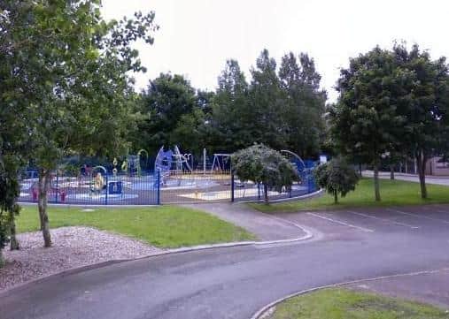 The play area in Anderson Park, Doagh. Pic by Google.