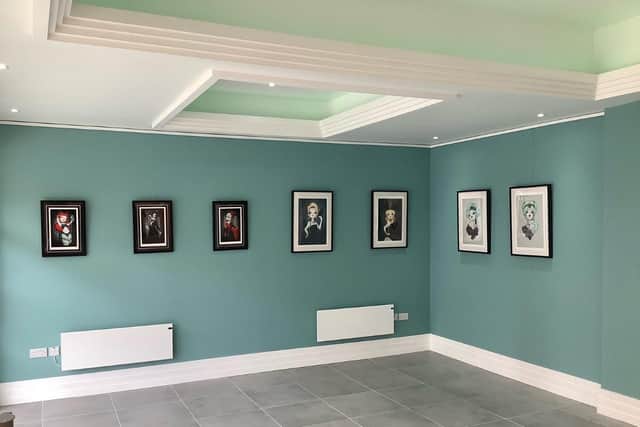 Emma's work is on display in a 'mini gallery' in the centre.