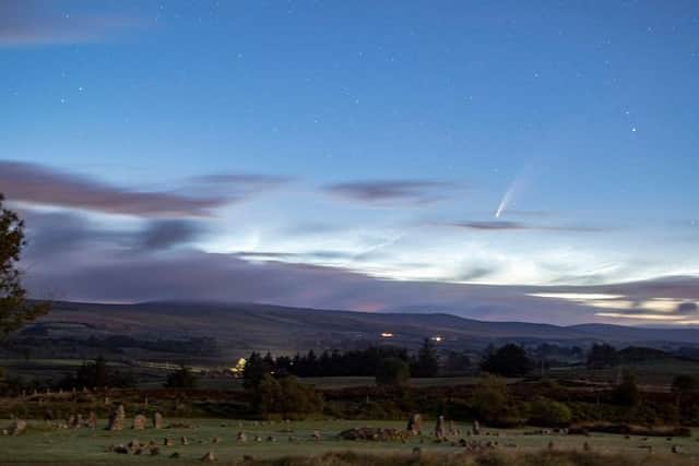 Neowise Comet pictured from Beaghmore Stone Circles.