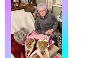 Adele from Richhill with her Cavalier King Charles Spaniels, Lola and Baby B.