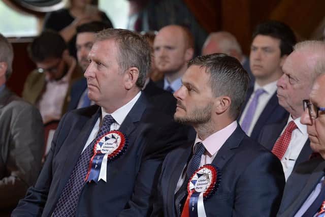 Doug Beattie and Robbie Butler pictured at the UUP Westminster Manifesto launch at the Templeton hotel in Templepatrick in 2017.