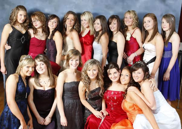 These girls were pictured during the Coleraine Inst formal at the Royal Court Hotel. CR4-226PL