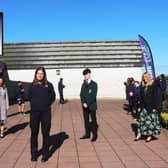 Pupils and staff welcomed Hayley Agnew to New-Bridge Integrated College