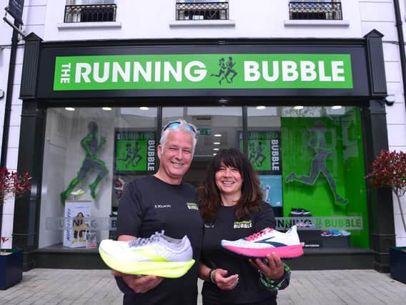 Michael Stewart and Gillian Burns of The Running Bubble.