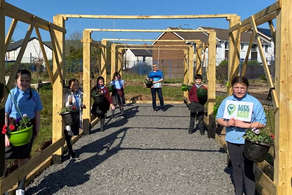 Pupils from Hollybank Primary School took part.