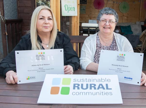 Patricia McQuillan MBE (secretary) and Mary Gibson (chair) from Moneydig Rural Network who recently received on behalf of the network the Housing Executive Rural Community Spirit Award 2020 for a small village