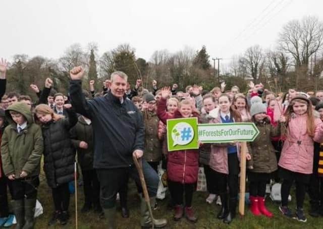 Edwin Poots MLA at the launch of Forsts for Our Future