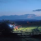 Ballymoney Times reader Paul Mullan's photo of local farmers working hard into the night