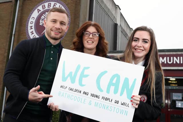 Carl Frampton, Claire Humphrey and Courtney Cooper.