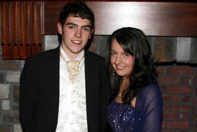 Darrell McClintock Head Boy and Hannah Griffith Head Girl pictured at Slemish College annual Formal in the Comfort Hotel. BT47-020JM.
