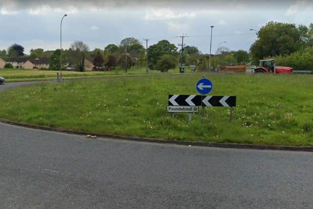 Roundabout D at Brownlow, Craigavon. Photo courtesy of Google.