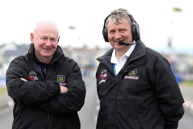 Former NW200 Event Director Mervyn Whyte and Clerk of the Course Stanley Murray.