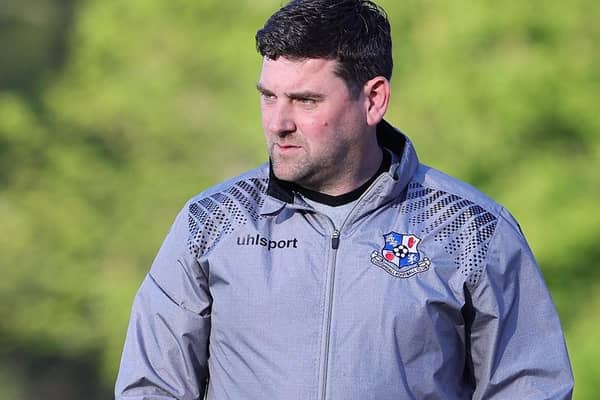 Loughgall manager Dean Smith. Pic by Pacemaker.