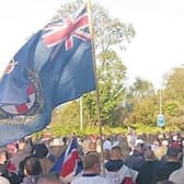 The parade made its way down the Station Road.