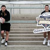 Nick Timoney and James Hume helped launch the bursary awards.
