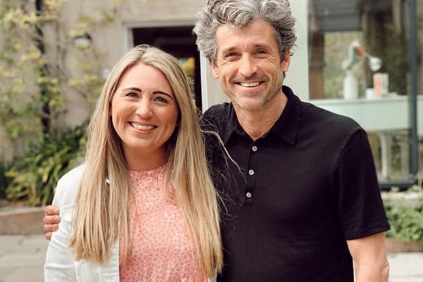 Olivia Burns, founder of Coleraine-based home fragrance brand, Olivia’s Haven, has hosted actor Patrick Dempsey   for the last fortnight as he prepares to star in his exciting new Disney film, Disenchanted