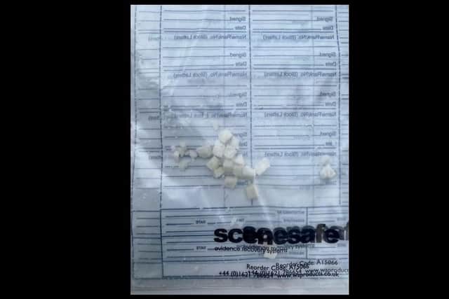 Suspected drugs found after a planned search in Portadown.
