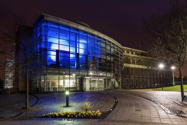 Civic buildings will be lit up blue.