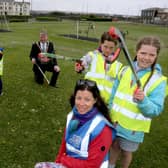 Bronagh Sweeney, Deirdre Doherty, Zachery Wallace, Jacob Wallace, Aileen Watters and Clodagh Watters from North Coast World Earth pictured with the Mayor of Causeway Coast and Glens Borough Council Alderman Mark Fielding at Metropole Park in Portrush