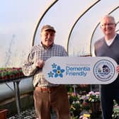 Ian Bingham of Bingham’s Plant Nursery in Ballyclare and Independent Councillor Michael Stewart..