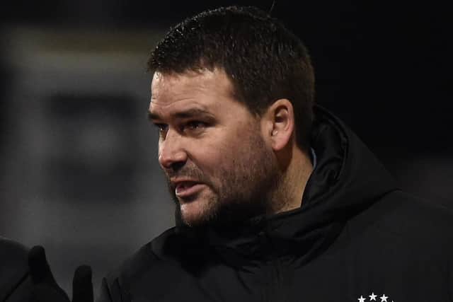 Linfield manager David Healy. Pic by Pacemaker.