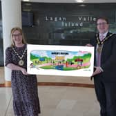 Mayor and Mayoress Trimble promote the Lisburn & Castlereagh City Council Mayor's Festival at Home that will take place from 17th - 22nd May.