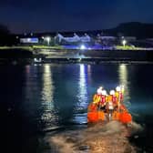 Inshore lifeboat heading towards Ballygally (credit: Dave Sommerville).