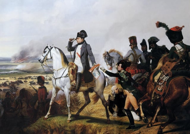 Napoleon at the Battle of Wagram, 16 July 1809, by Horace Vernet
