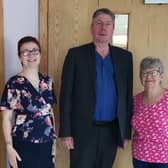 Emma Davis, Rev Alan Craig and Wilma Anderson have been working hard to get the Lisburn Uniform Bank up and running