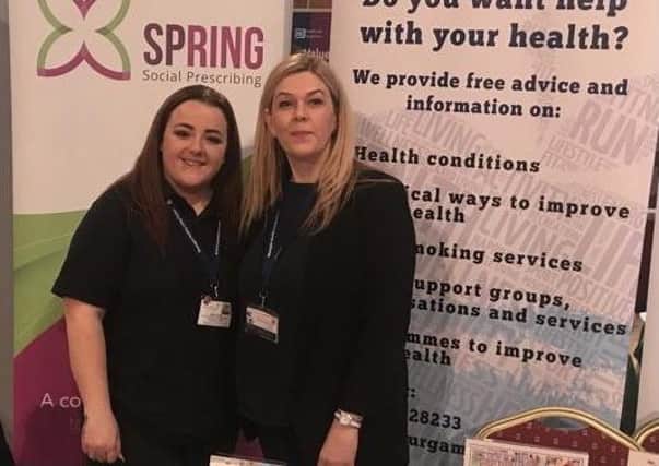 Gillian Lewis, Healthy Living Manager and Jodie Portis Heathy Living Centre Adviser
