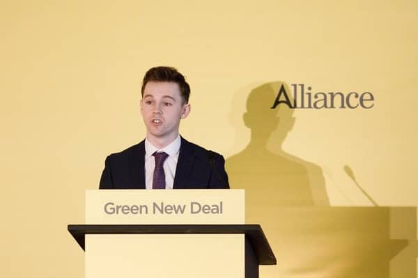 Cllr  Eóin Tennyson, Alliance Party.