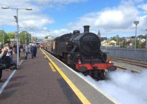 Whitehead-based steam engine No. 4 during its visit to Killarney in May 2018 (archive image).