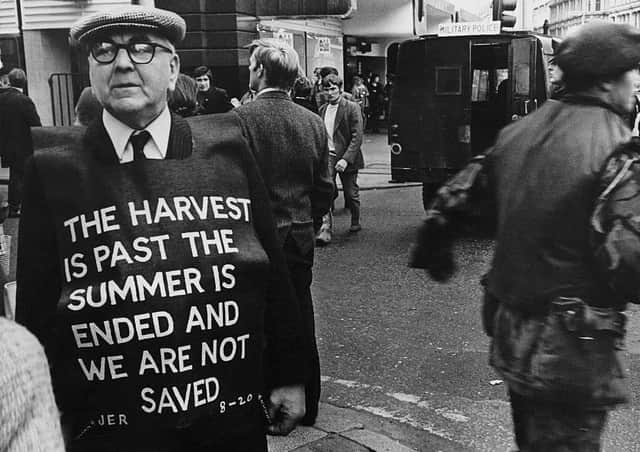 An open air preacher in Northern Ireland. (Photo by Keystone/Hulton Archive/Getty Images)