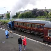 Carriage No. 68 on the track.