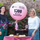 Its4women Marketing Manager Kerry Beckett is pictured with Action Cancer’s Community Fundraising Manager, Leigh Osborne