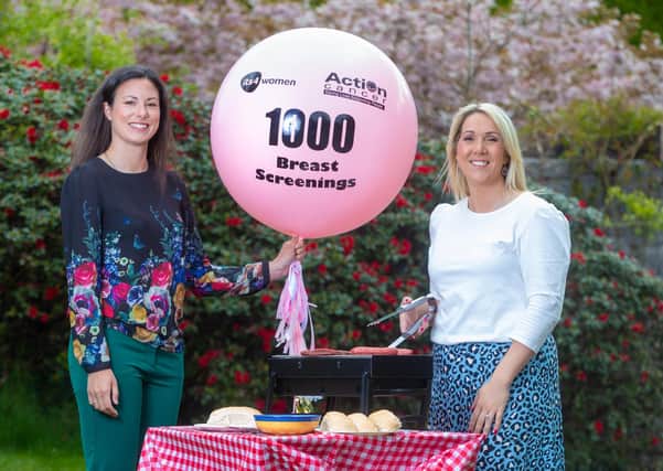 Its4women Marketing Manager Kerry Beckett is pictured with Action Cancer’s Community Fundraising Manager, Leigh Osborne