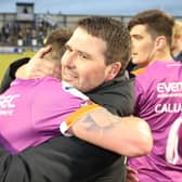 Linfield manager David Healy after watching his side secure double success. Pic by PressEye Ltd.