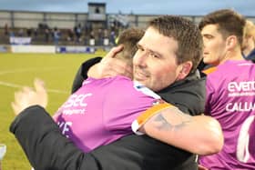 Linfield manager David Healy after watching his side secure double success. Pic by PressEye Ltd.