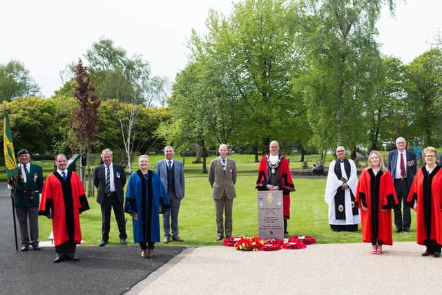 The UDR memorial was unveiled in a special service of dedication at Ballyclare War Memorial Park.