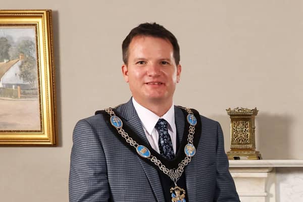 The new Lord Mayor of Armagh City, Banbridge and Craigavon Borough Alderman Glenn Barr. Photo: Kelvin Boyes / Press Eye.