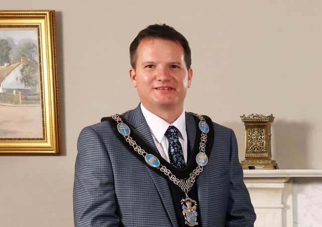 The new Lord Mayor of Armagh City, Banbridge and Craigavon Borough Alderman Glenn Barr. Photo: Kelvin Boyes / Press Eye.