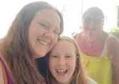 Sarah-Jane and Abigail get ready for the big cut