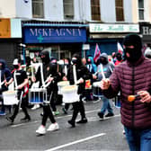 Press Eye - Belfast - Northern Ireland - 5th June 2021Hundreds attended a rally in Portadown, organised by a group calling themselves the Unionist and Loyalist Unified Coalition.Picture: Philip Magowan / Press Eye