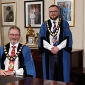 Pictured is the newly elected Mayor of Mid and East Antrim Borough Council, Councillor William McCaughey and Deputy Mayor, Councillor Matthew Armstrong.