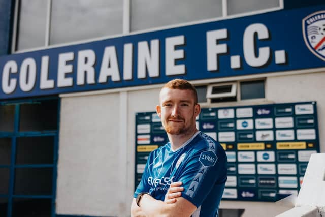 Rodney Brown has signed a three-year contract with Coleraine. PICTURE: David Cavan